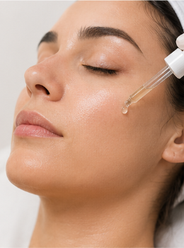 Glycolic acid peel treatment